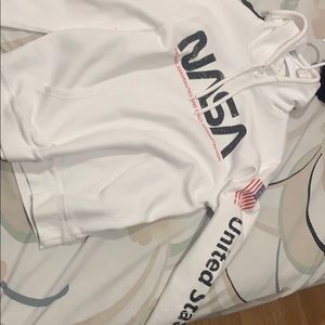 White NASA hoodie